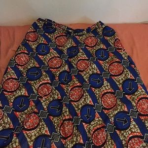 African Print wrap skirt
